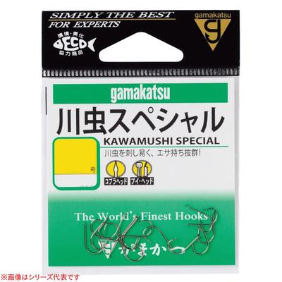 Gamakatsu Специальный крючок Kawamushi, Коричневый, Размер 4 Рыболовный крючок