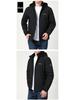 Men's Fleece-Lined Casual Windbreaker - Thick, Quick-Drying Cotton-Padded Jacket for Autumn and Winter