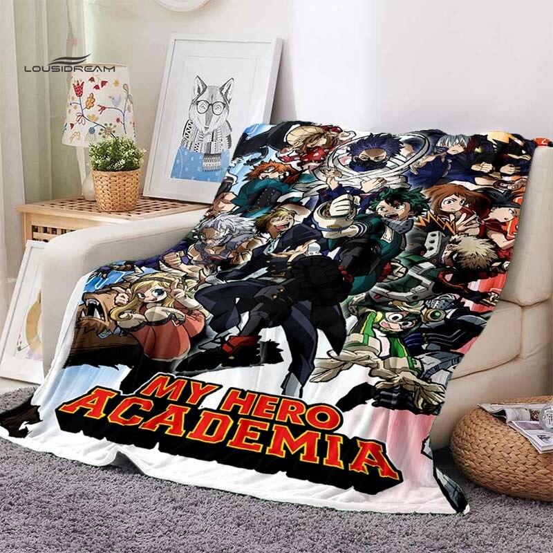 My Hero Academia Movie Design Blankets for Beds Home Travel Adult Flannel Blanket for Couch Bed Living Room Sofa Child Keep Warm