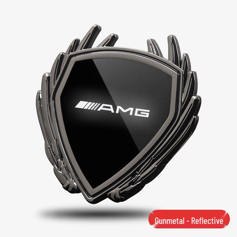 Металлическая наклейка-эмблема крыла для автомобиля Mercedes GLA35/G45 AMG, боковое окно кузова