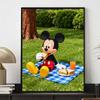 Disney Mickey Mouse picnic sandwiches 5D handmade diy diamond painting, home wall decoration