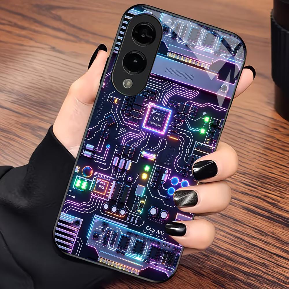 Чехол для телефона Cyberwind Circuit чехол s26 ultra чехол стекло мобильные телефоны для Samsung Galaxy S26 S25 S24 S23 S22 FE Ultra Plus