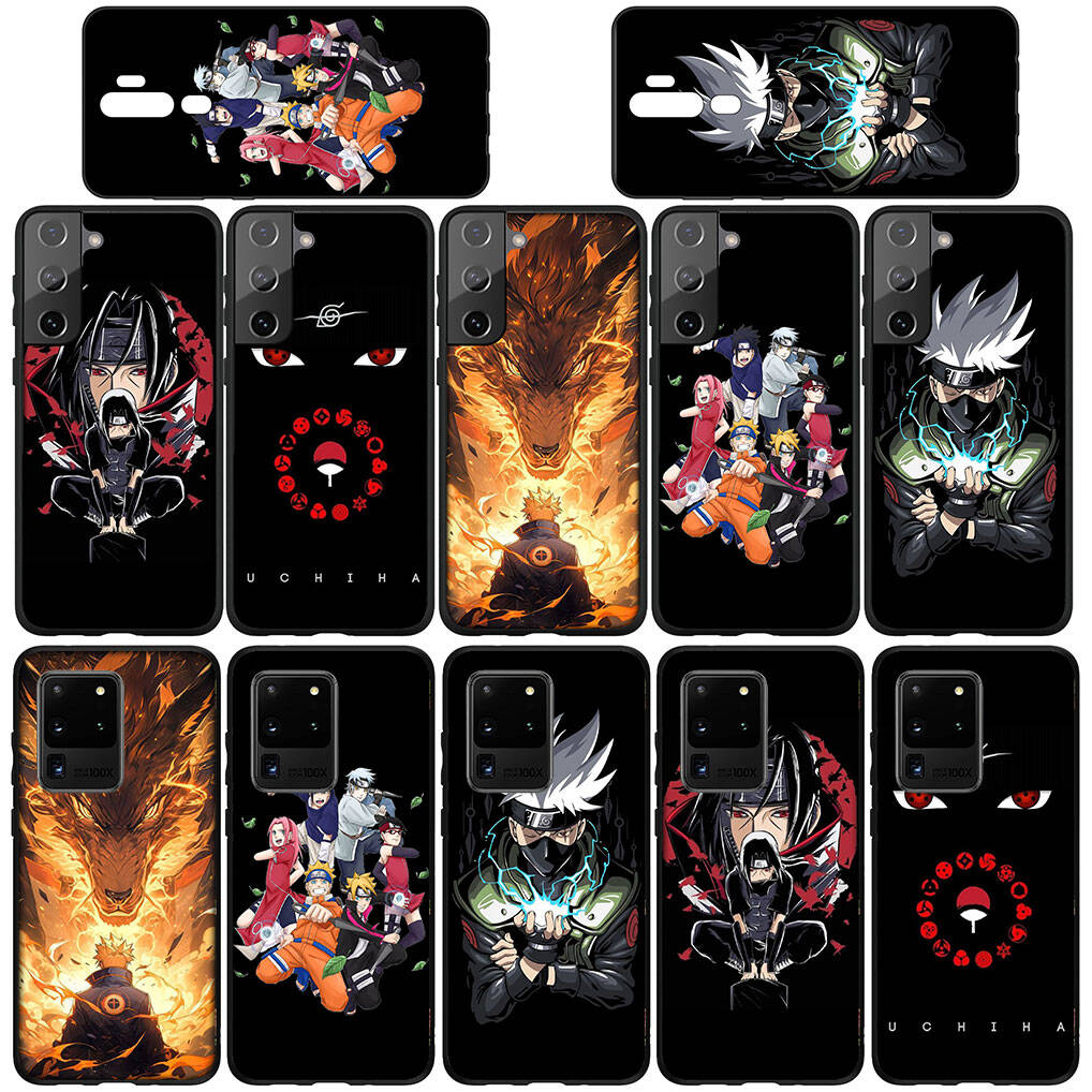 Для Samsung Galaxy S25 S24 S23 S22 Ultra FE Plus A17 A37 A57 A56 A55 A06 A16 A15 A36 A26 A35 A05 A25 A54 A34 Чехол для телефона Итачи Учиха Акацуки Наруто