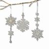 Transparent Snowflake Icicle Acrylic Hanging Snowflake Ornament Home Decor