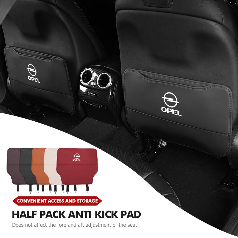 AAAYQ1 Leather Car Seat Back Protector Mat Prevent Dirty Anti Kick Pad For Opel Vectra Zafira Meriva Mokka Grandland Vivaro Antara