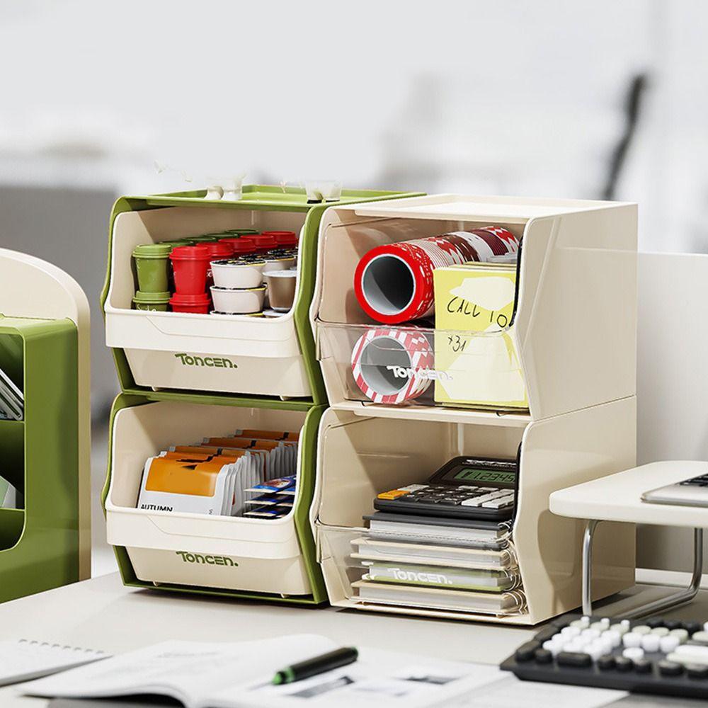 Stackable Tea Bag Storage Box Wall-Mounted Sundries Storage Rack Desktop Storage Box for Home