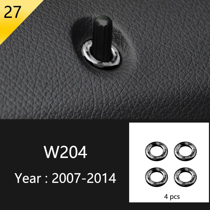 Для Mercedes Benz C Class W204 C180 C200 C260 автомобильная панель окна двери из углеродного волокна полоса защитная отделка наклейка аксессуары