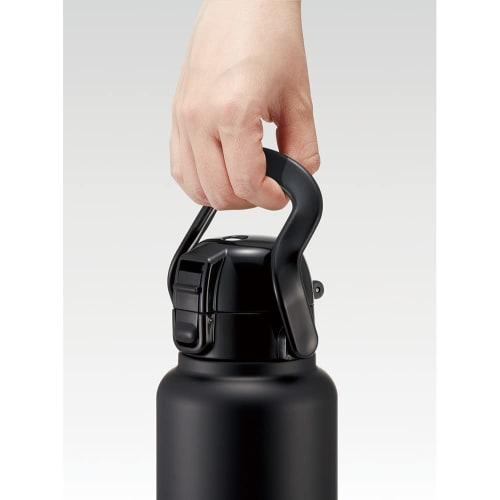Skater Stainless Steel Direct Bottle with Handle 1000ml Water Bottle Mug Bottle Black STD10H-A
