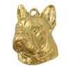 French Bulldog, Frenchie II - Gilded Key Ring with Dog, Handbag Decoration, Luxury Accessory by Art-Dog Brand