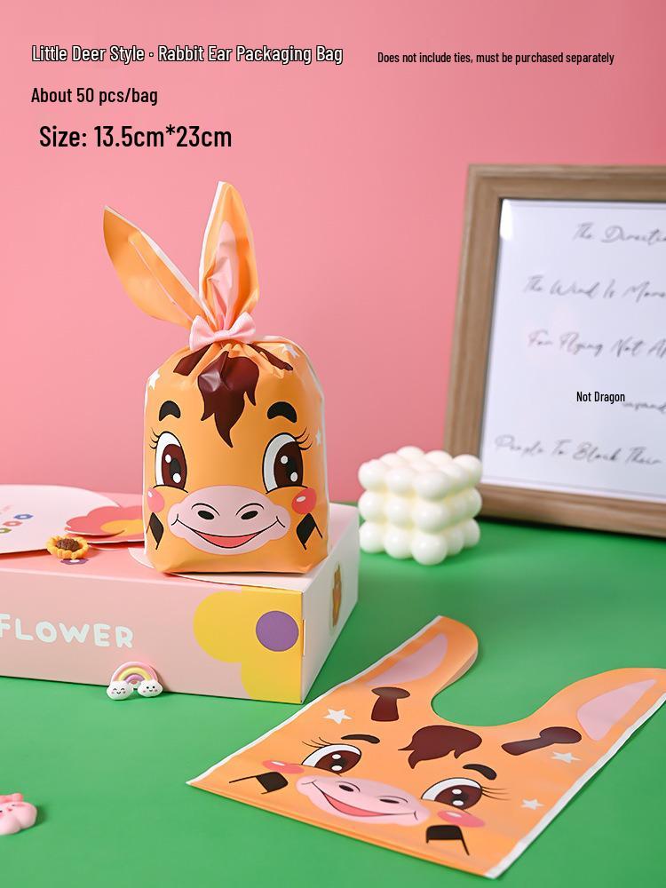 Cute Rabbit Ears Gift Bag for Candy, Cookies & Snacks
