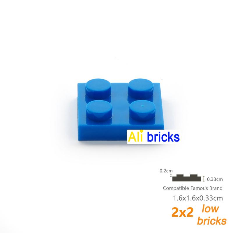 150 шт. Конструктор DIY Тонкие Фигурки Кирпичики 2x2 Точки Образовательные Творческие Размер Совместимый С 3022 Пластиковые Игрушки для Детей