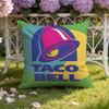 Мексиканский вкус T-Taco B-Bell Наволочка для подушки Домашняя и автомобильная Двухцелевая наволочка: Двусторонняя конструкция для максимального комфорта