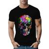 Мужские летние футболки Skelleton Sportwear с круглым вырезом и коротким рукавом с 3D-принтом, повседневные дышащие топы