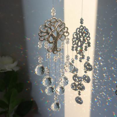 Suncatcher Crystal Dream Catcher Window Wind Chimes Light Catcher Rainbow Prism Crystal Hanging Cuestion Home Garden Decoration