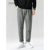 Menseye Men's Casual Pants, Loose Fit, Slimming, Simple, Versatile, Elastic Waist, Small Harem Cargo Pants