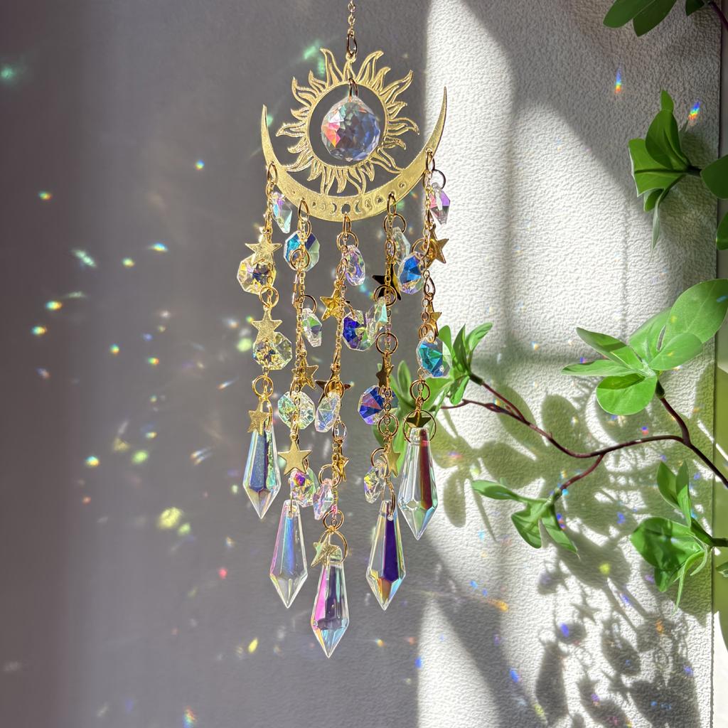 Ловец солнца Кристалл Подвесной Ловец солнца Звезда Ловец солнца Кристалл Подвесной для Окна в Помещении для Спальни Дома Сада