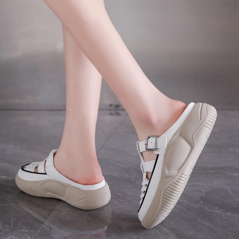 Универсальные сандалии маленькие белые туфли женские летние новые - это женские повседневные дышащие сандалии на платформе