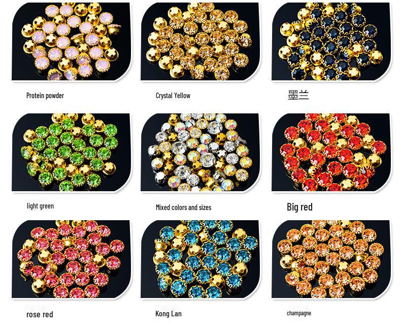 «Красочные хрустальные стеклянные коготь бриллиантовое кружево свадебное платье ювелирные аксессуары своими руками»