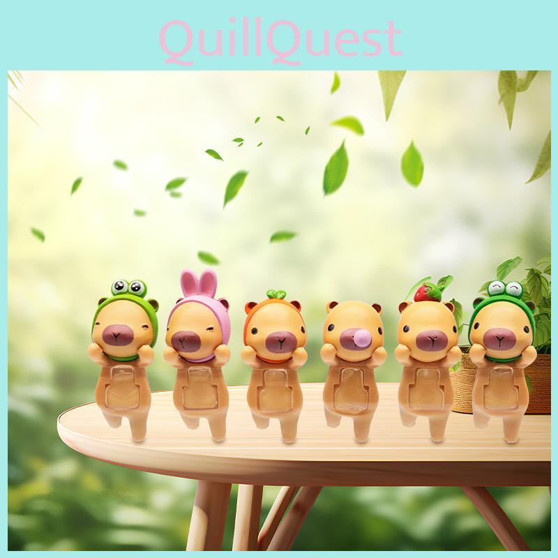 Милая мультяшная лягушка, кролик, повязка на голову, шапочка для сна, модель капибары с сборкой для домашнего декора и игры