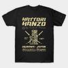 Men Black Print T-shirt Super Large TShirtHattori Hanzo No-Cut Transfer Paper Print Cotton Tshirt