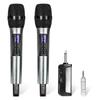 Kithouse Wireless Microphone, Bluetooth Karaoke Microphone, Set of 2, LED Display, UHF 10-Channel Dynamic Microphone, 6.35mm Receiver, Handheld