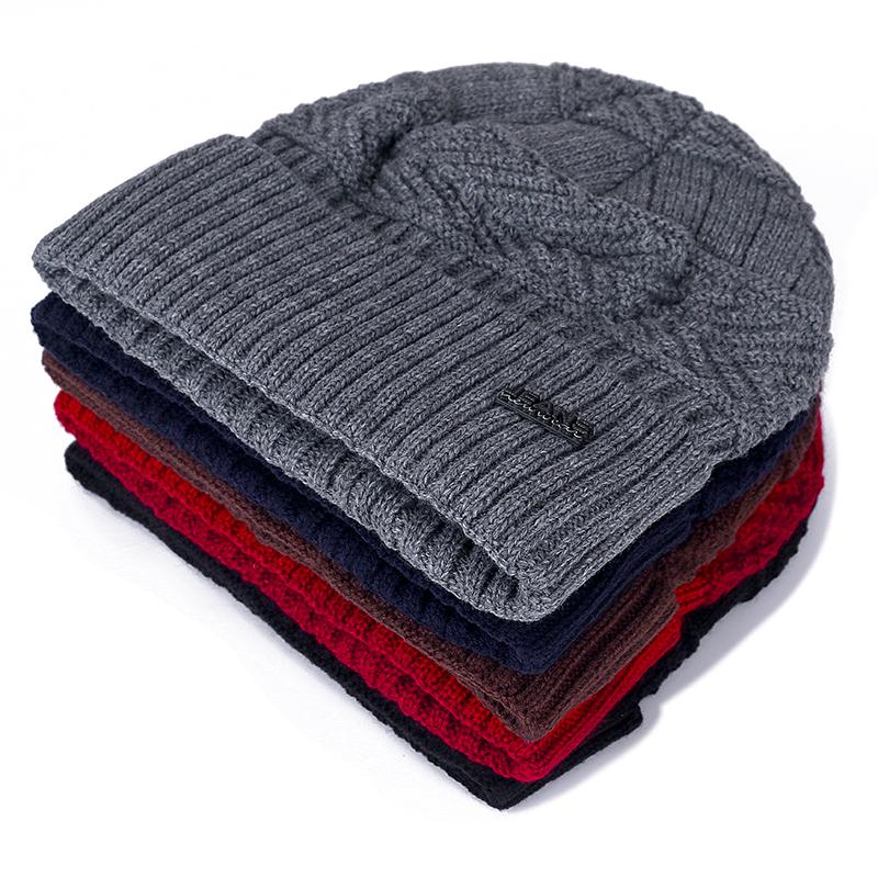 Теплые зимние шапки унисекс с меховой подкладкой, стильная шапка-бини для мужчин и женщин, спортивная вязаная шапка на открытом воздухе
