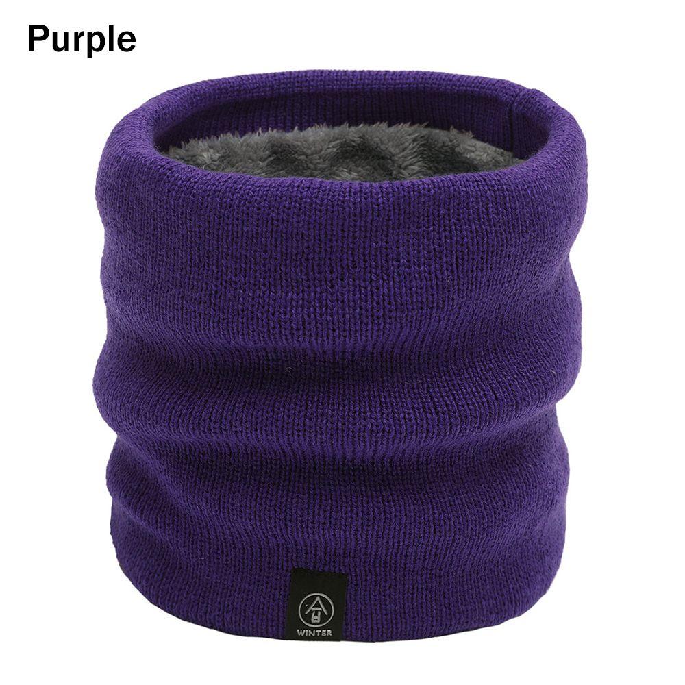 Шарф Толстый Двухслойный Ветрозащитный Вязаный Шарф Грелка для Шеи Шарфы-Петли Зимний Гейтор для Шеи