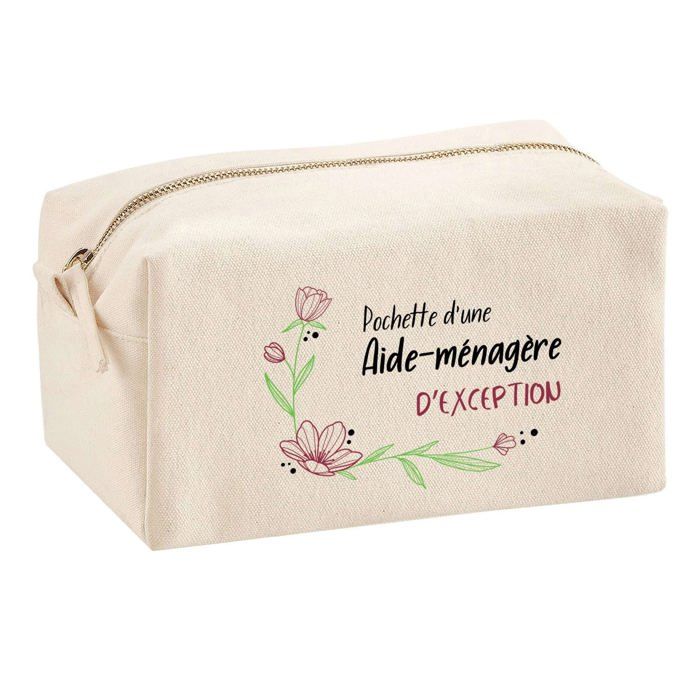 Trousse multifonction Aide-Ménagère d'exception Cadeau Anniversaire Collègue Départ Retraite | Trousse Scolaire Fournitures Bureau