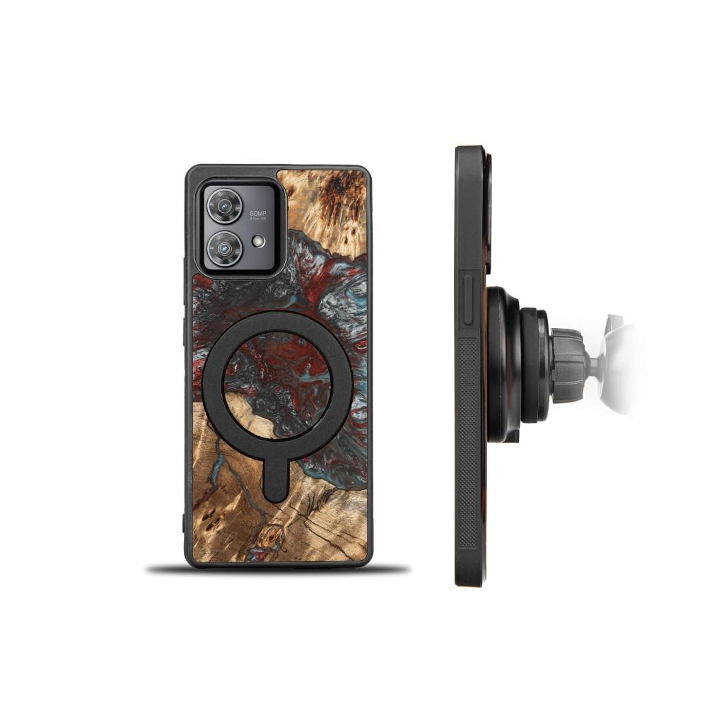 Bewood Unique case for Motorola Edge 40 Neo - Planets - Pluto with MagSafe