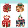 Pattern Christmas Themed Paper Box Set Holiday Decoration Props Gift For