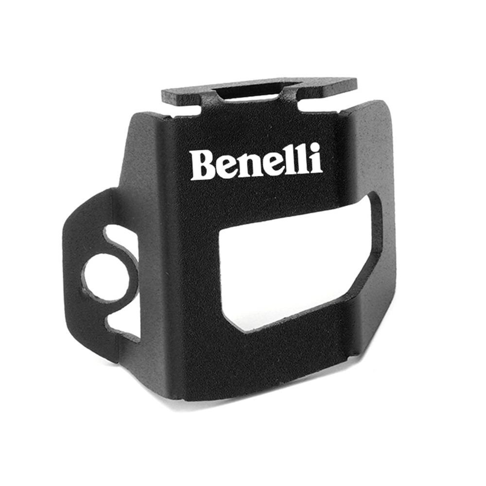 CNC Motorcycle Rear Brake Fluid Tank Reservoir Guard Cover Oil Cap Protector For Benelli TRK 502 502X BJ500 Leoncino