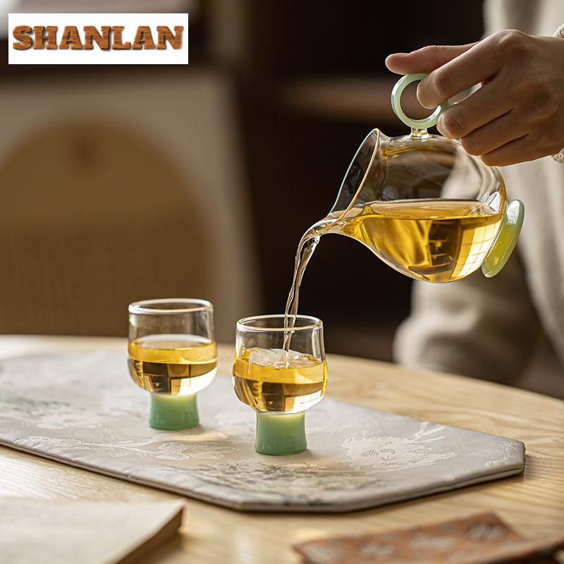 250ml Heat Resistant Glass Tea Pitcher Divide Tea Fair Cup Sharing Pot Cha Hai Dispenser Justice Cup Fair Mug Cha Accessories