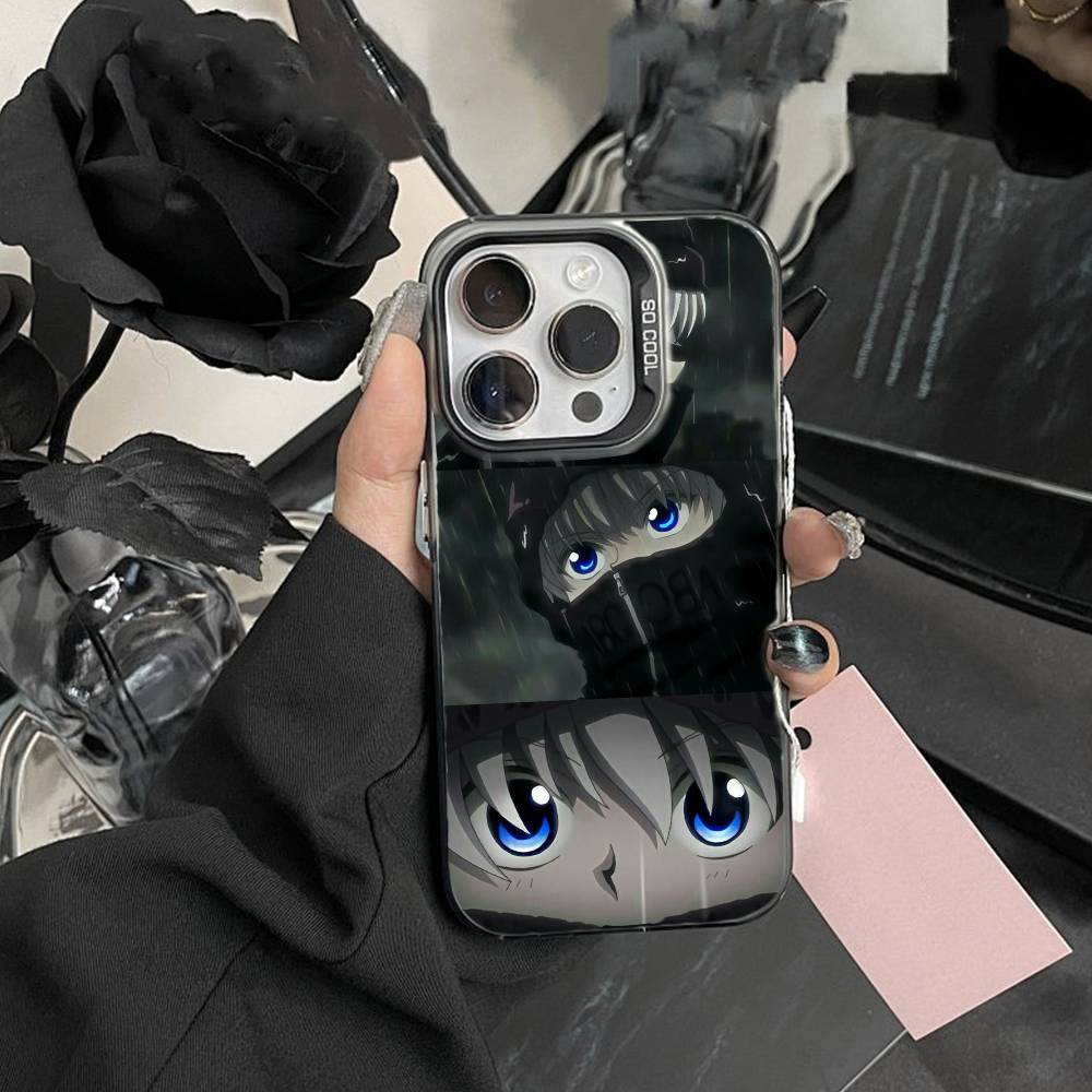 Чехол для телефона G-Killua Zoldyck K-Hunter X Hunter для iPhone 17,16,15,14,13,12,Pro MAX Черный Матовый Ударопрочный Чехол
