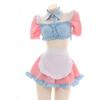 SHLYMP Maid Sexy Maid Sexy Babydoll Bikini Mini One Size Fits Pink Costume, Lingerie, Cosplay, Erotic, Extreme, Naughty, Lingerie, Dress, Apron,