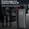 Portable Tire Pressure Gauge Wireless 150PSI 120W Tire Inflator LCD Display Digital Air Pump With LED Light Air Compressor
