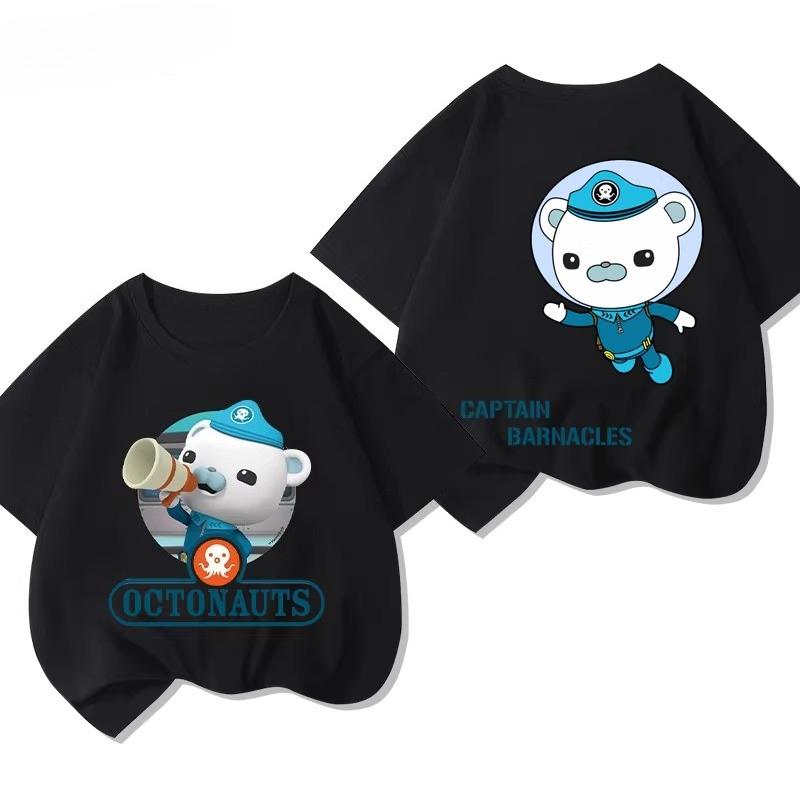Potdemiel New Summer Style Pure Cotton Childrens TShirts Octonauts Print Unisex Size Comfortable and Breathable