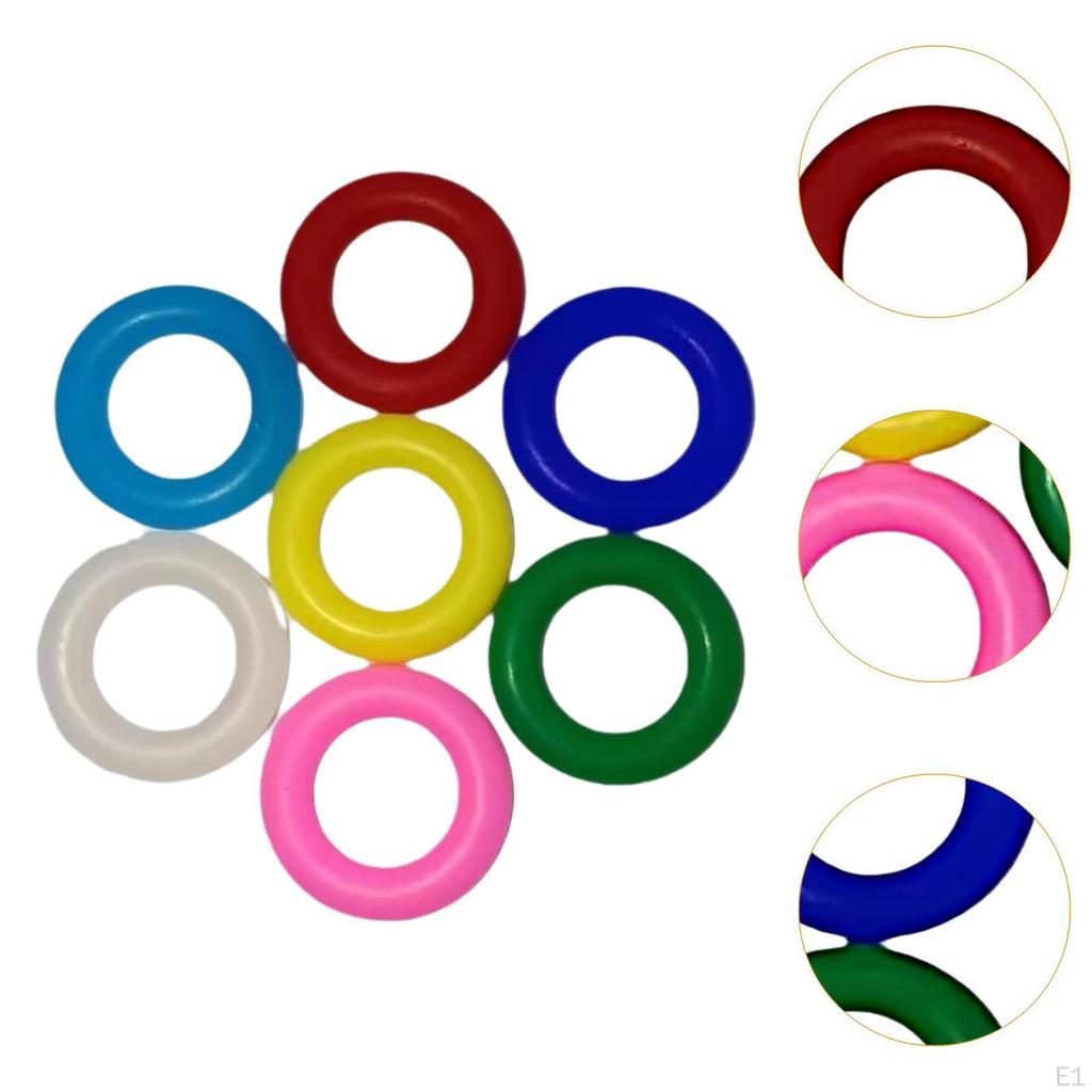 100 Bird Leg Rings Foot Bands Rubber Identification for Pigeons Routine