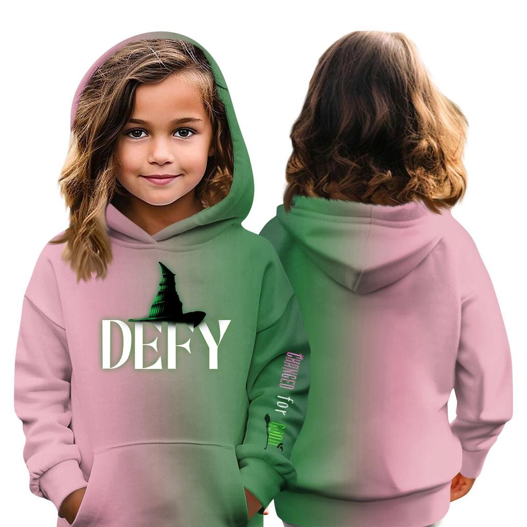 Children's Hoodie Boys And Girls Fashion Printed Long-sleeved Hooded Pocket Hoodie
