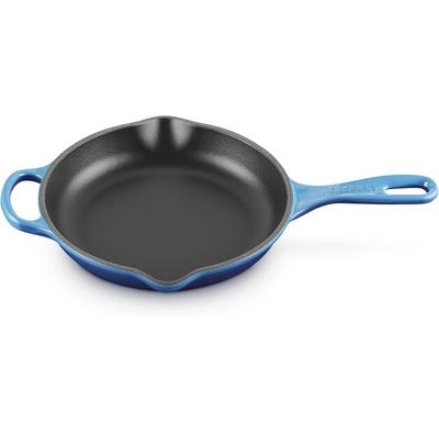 Сковорода Le Creuset Signature чугунная/поднос круглая 20 см лазурная (20182202200422)
