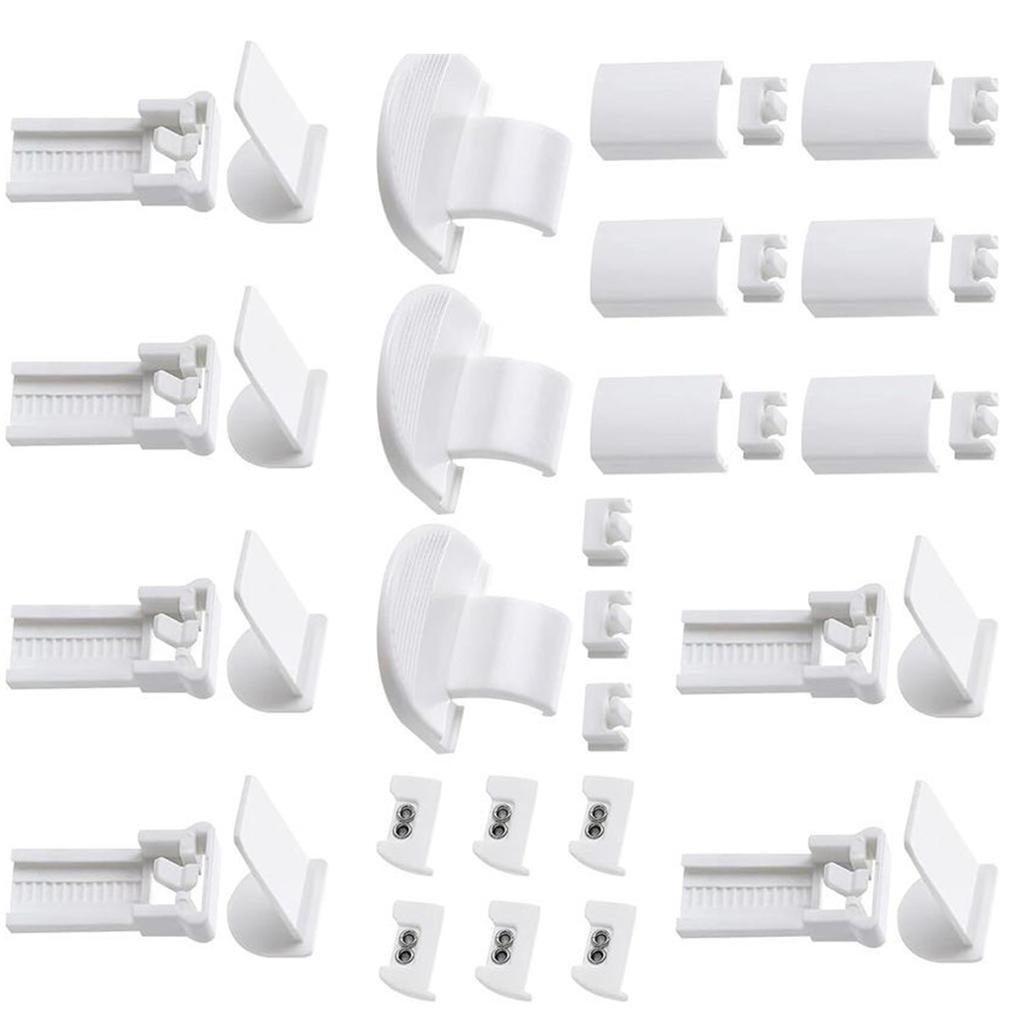 36 шт. комплекты аксессуаров для плиссированных жалюзи, запасные части для рулонных штор с креплением для зажима