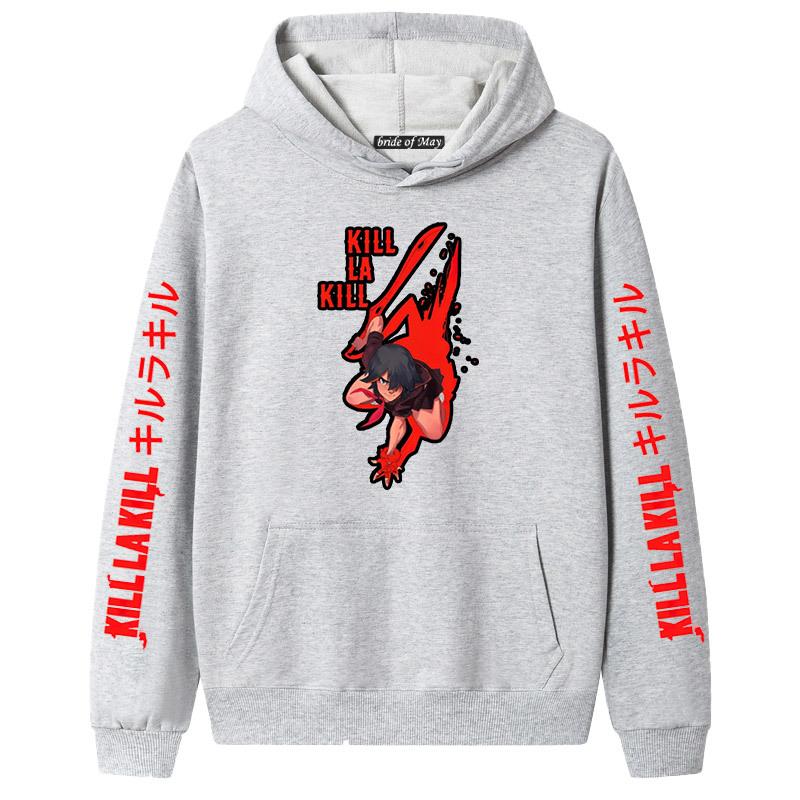 Japanese Anime Kill la Kill Hooded Long Sleeve Sweatshirt for Couples
