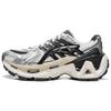 Li Ning Furious Rider ACE 3.0 Устойчивые к истиранию Дышащие Низкие Кроссовки на массивной подошве Женские Белый Серебристый Черный AZGW308-4