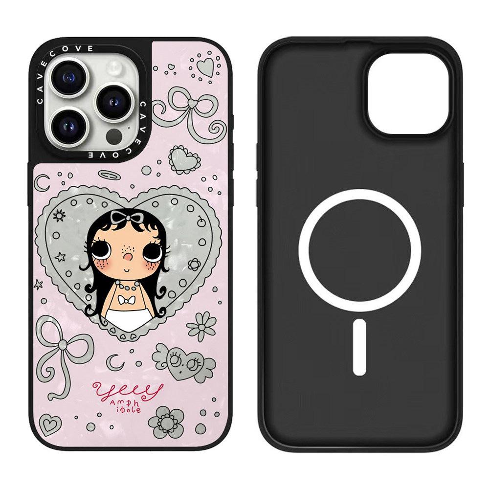 Новый чехол Jade Green Cute Girl для iPhone 17 Pro Max, подходит для Apple 16 Pro и 15, дизайн с перламутром