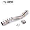 Stainless Steel Middle Section Exhaust for 300AC/300R/300RR/500 Motorcycles