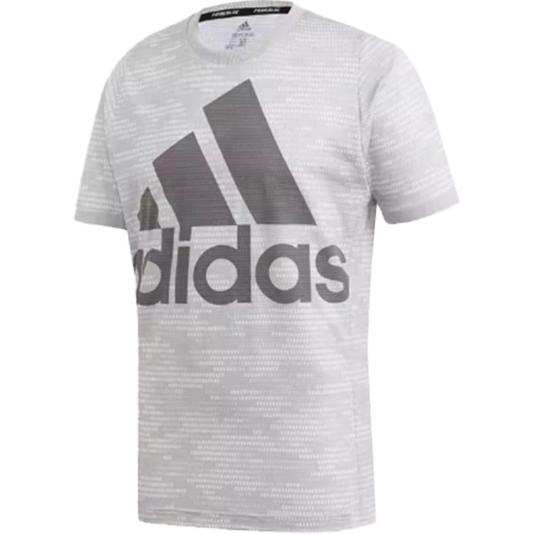 adidas Мужские теннисные топы Серый С круглым вырезом Средний FP7958