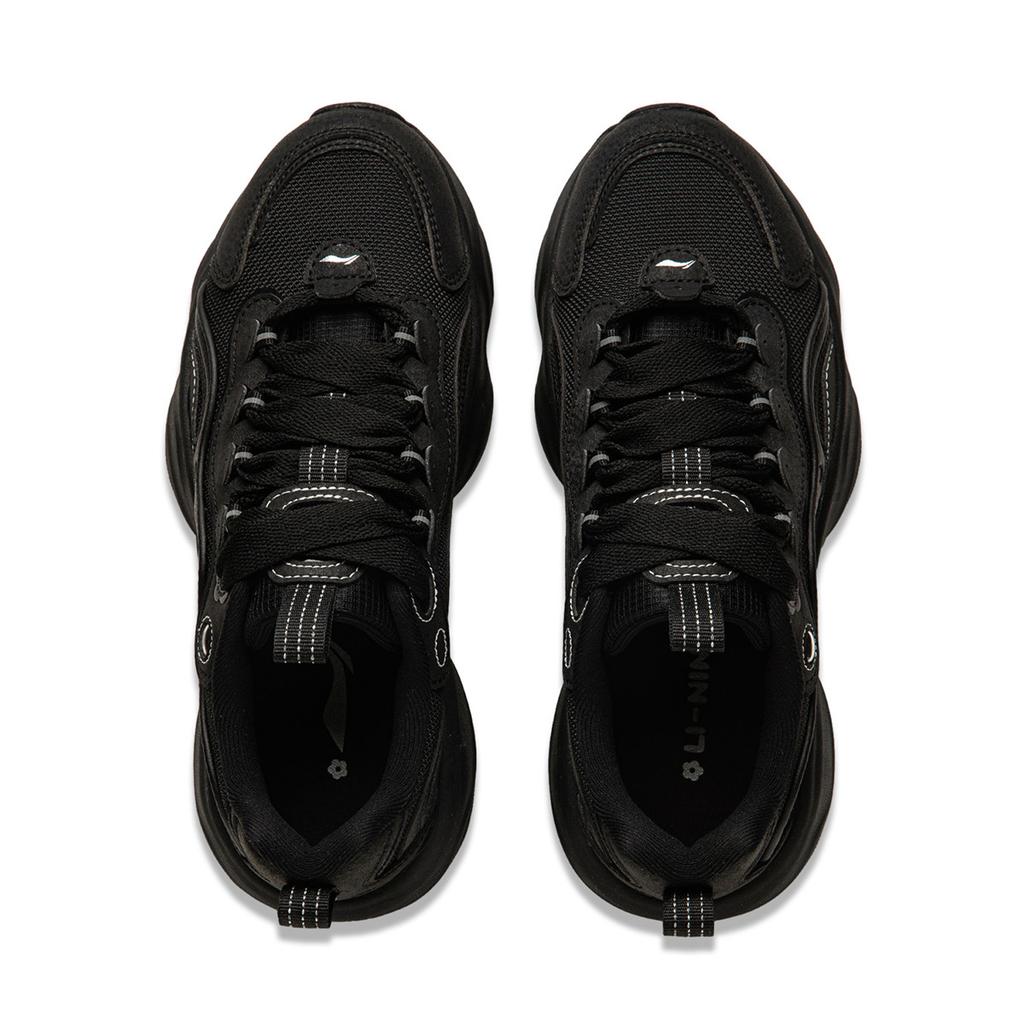 Li Ning Honey V2 модные классические удобные нескользящие прочные низкие повседневные туфли для повседневной носки женские повседневные туфли черного цвета AGCU296-2