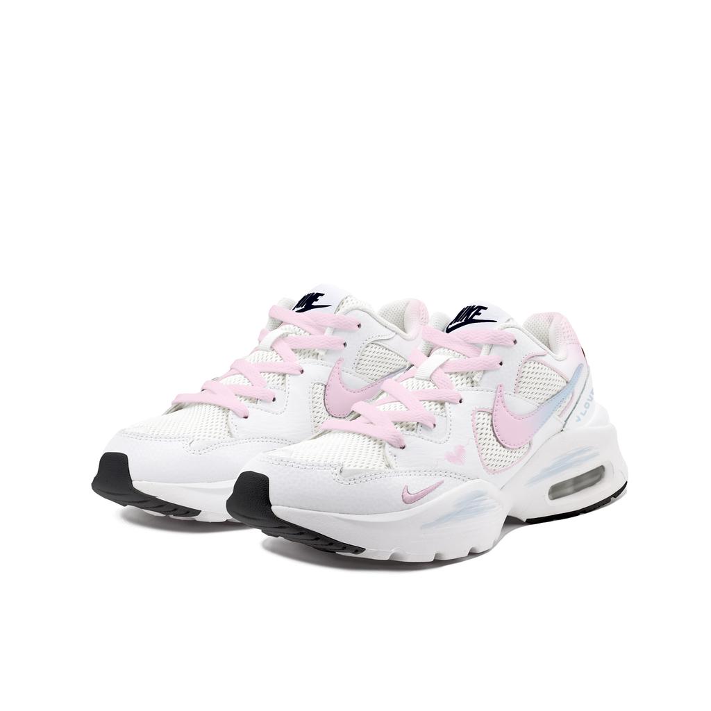 Nike Air Max Fusion Cushioning Lightweight Low top Air Cushion Running Shoes Women's Blue Pink CJ1671-100(Team403-BOX)