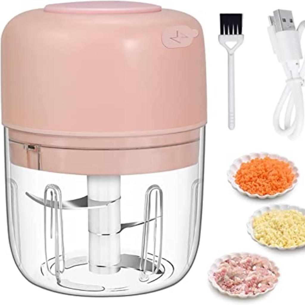 Мини-электрический измельчитель чеснока, кухонный комбайн мини-измельчитель подходит для нарезки овощей/мясорубки/измельчителя чеснока/измельчителя фруктов/измельчителя для салатов