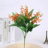 Artificial Flowers Lily of the Valley 7 Branches Fake Plastic Lily Flower Bridal Bouquet Wedding Party Decor Flores Artificiales