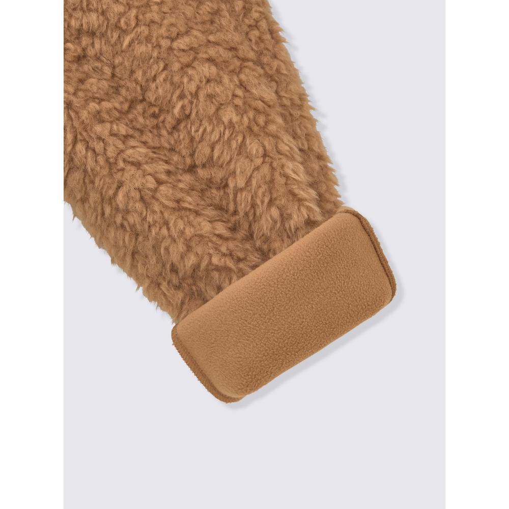 GU by Uniqlo Длинное пальто из пушистого боа
